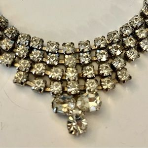 Pretty 14” vintage choker. All rhinestones intact.